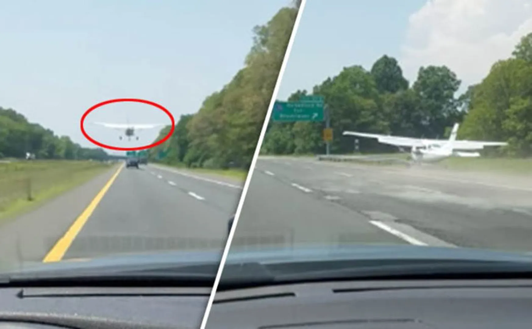emergency landing highway